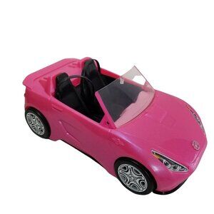 Mattel Barbie Glam Pink Glitter Convertible Vehicle Car with Seat Belts …